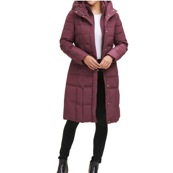 NWT Cole Haan Box Quilt Down Coat, XXS - Picture 3 of 8